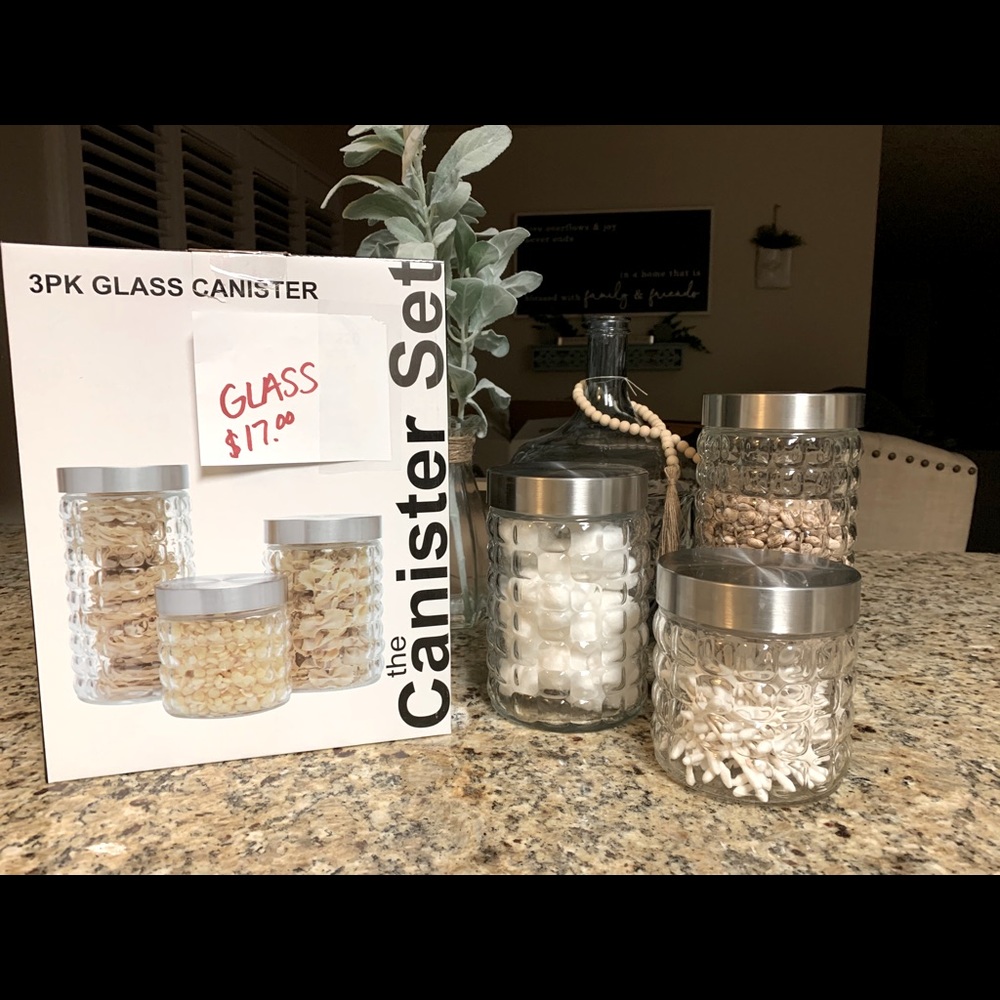 Glass Canisters NEW